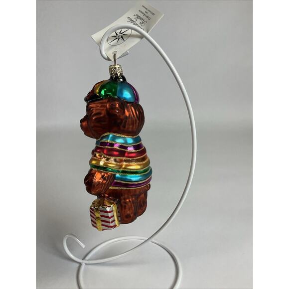 Christmas Ornament 1999 Christopher Radko "Cubby's Rainbow" Bear - Picture 4 of 12